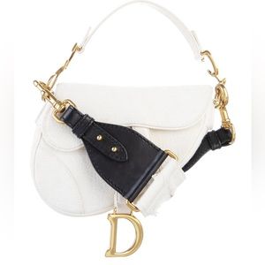 2020 Authentic Dior Oblique Mini Saddle Bag W/Strap